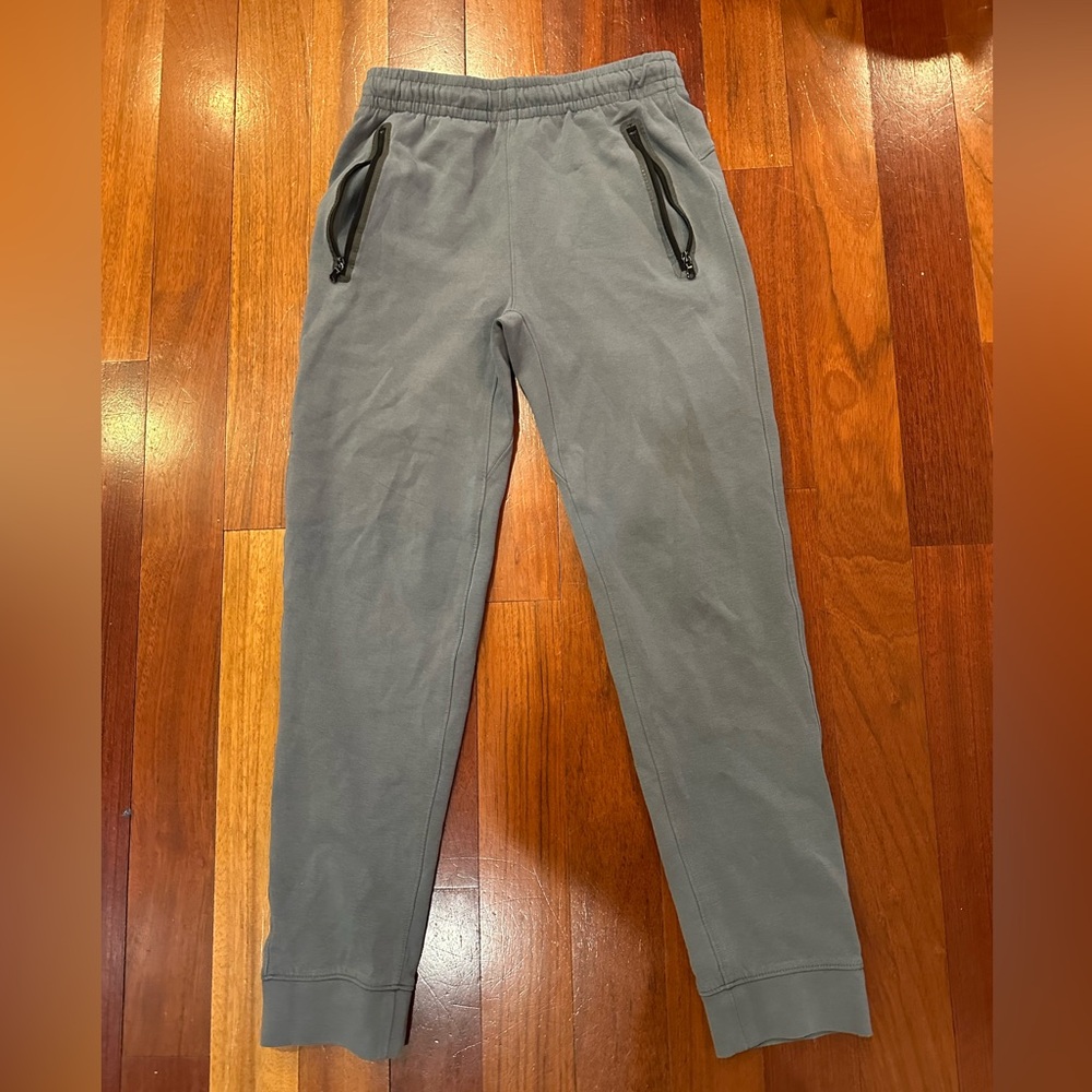 Old Navy Gray Kids Fleece Joggers with Zipper Pockets XL 14/16